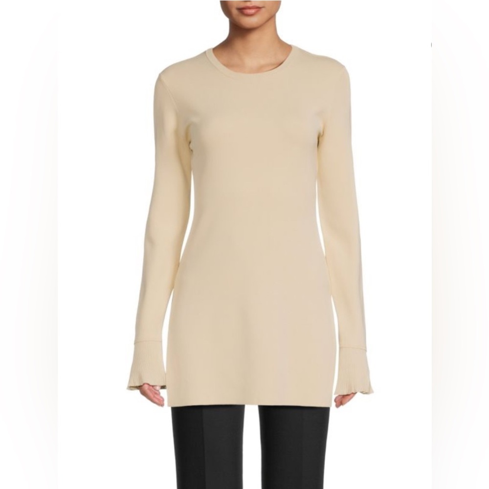 NWOT Theory Milania Tunic Sweater, Sz S, color- Wood Ash